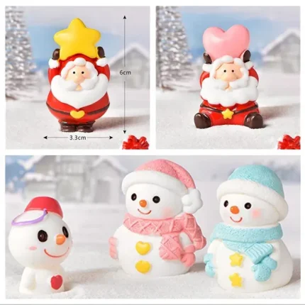 Christmas Decorations Decoration Santa Claus Snowman Figurine Fairy Miniatures Figurines Gifts Diy Home Drop Delivery Otuvx