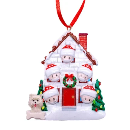 White Christmas Tree Hanging Ornaments DIY Decoration Handwritten Wishes Pendant Baby Charm Christmas Decorations
